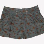 Floral Short Pant Blue Orange