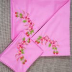 Hand Embroidery Pillowcases Pink